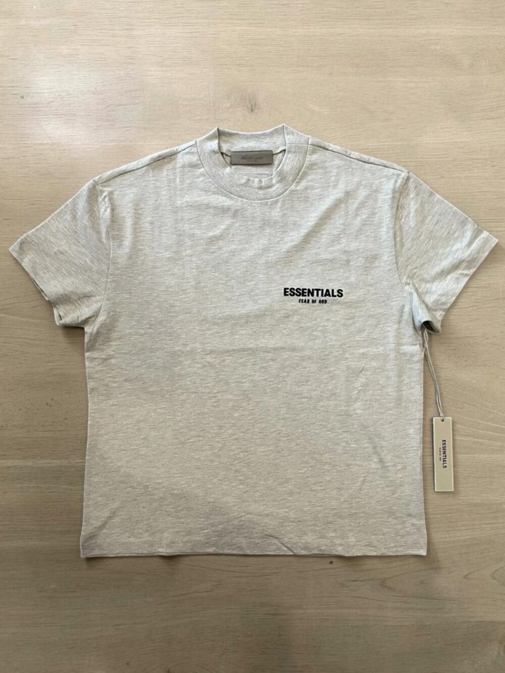 Essentials Fear Of God Light Oatmeal T-Shirt SS22 FOG Size M